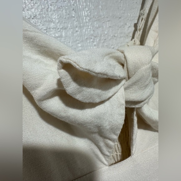 Express linen blend Midi Dress cream size XXS - Picture 7 of 12